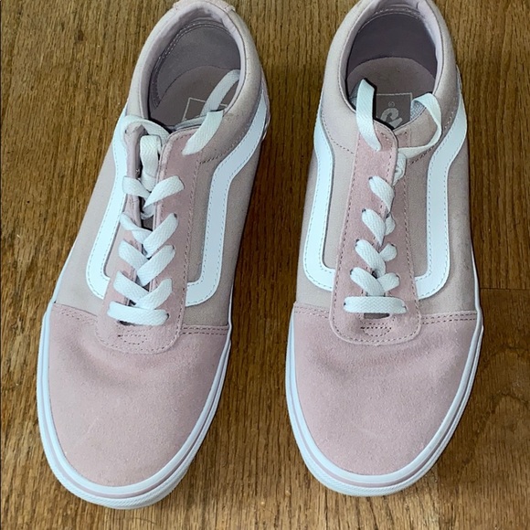 pink & white vans